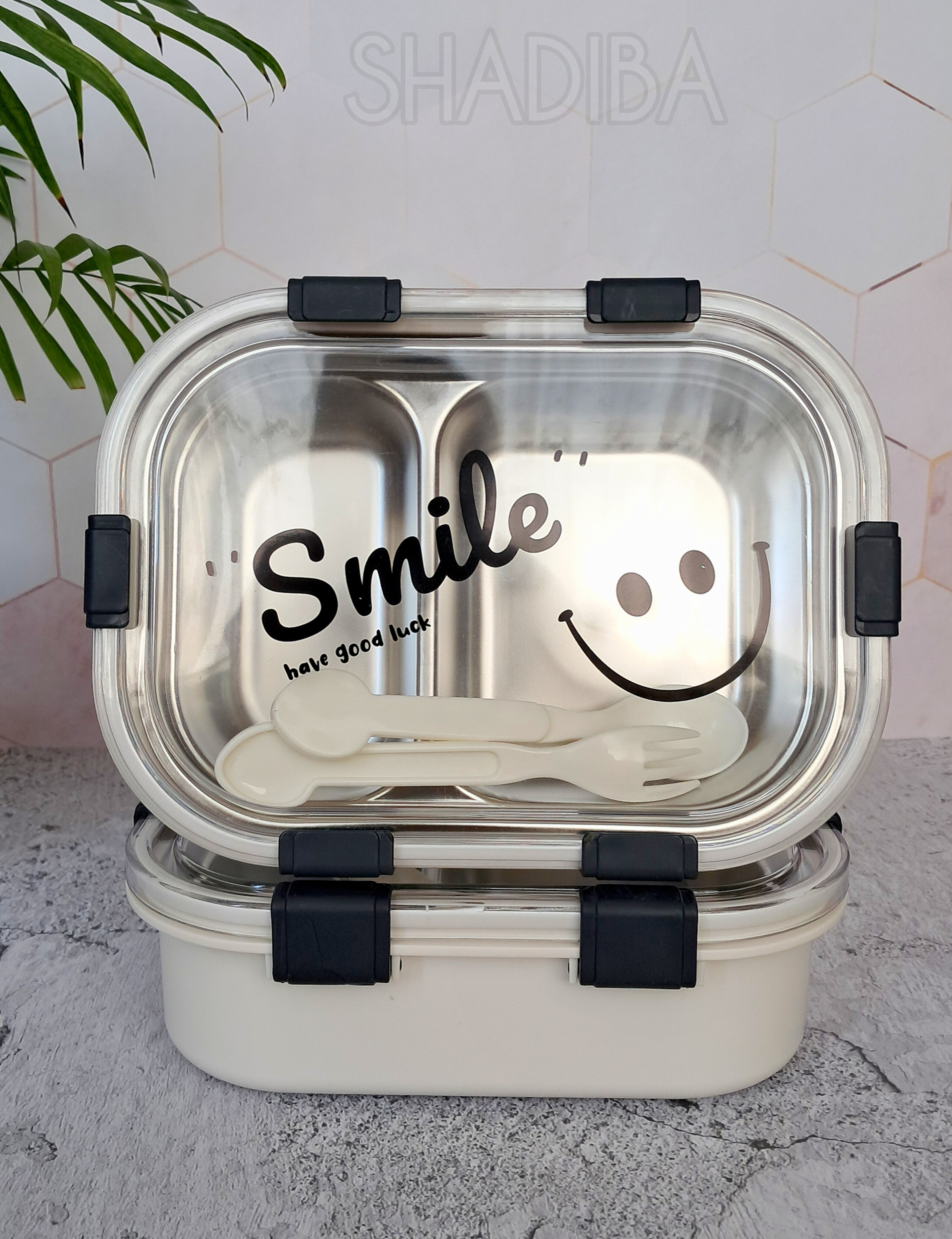 ظرف غذا smile قاشق دار آنتی باکتریال
