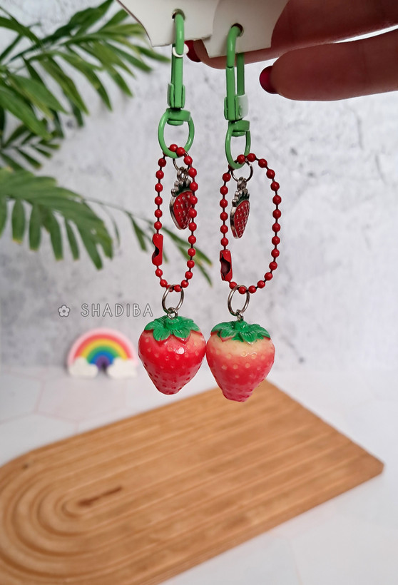 آویز و چارم بگ توت فرنگی